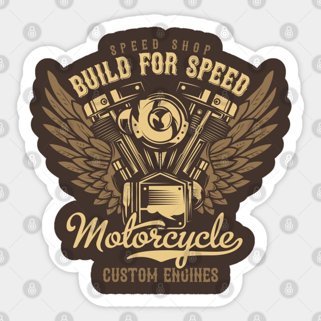 Build For Speed Sticker by Verboten